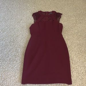 Express Maroon Bodycon Dress